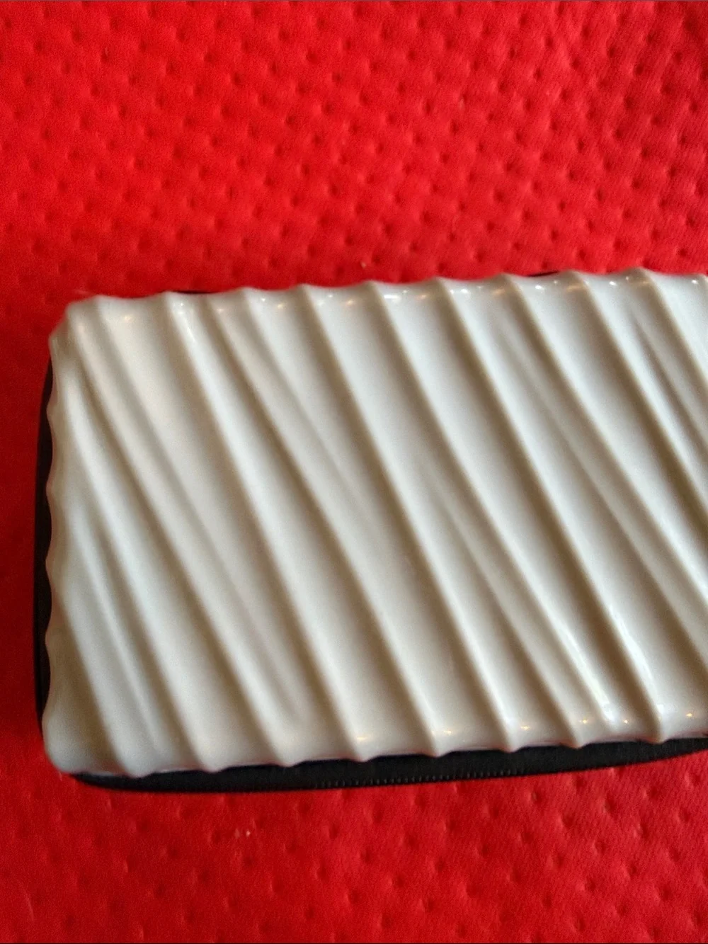 Tumi White Hard Shell Tech Pouch